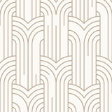 DecoratorsBest Arch Deco White & Gold Wallpaper