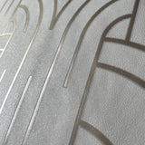 DecoratorsBest Arch Deco White & Gold Wallpaper