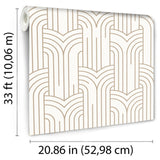 DecoratorsBest Arch Deco White & Gold Wallpaper