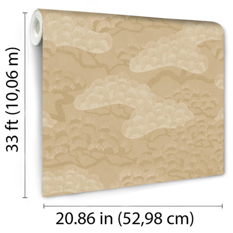 DecoratorsBest Bonsai Grove Sand Beige Wallpaper