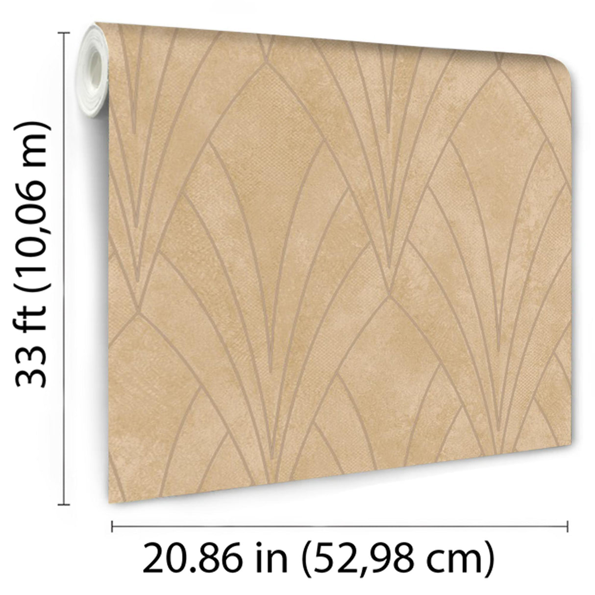 DecoratorsBest Gatsby Glamour Yellow Texture Ground Wallpaper