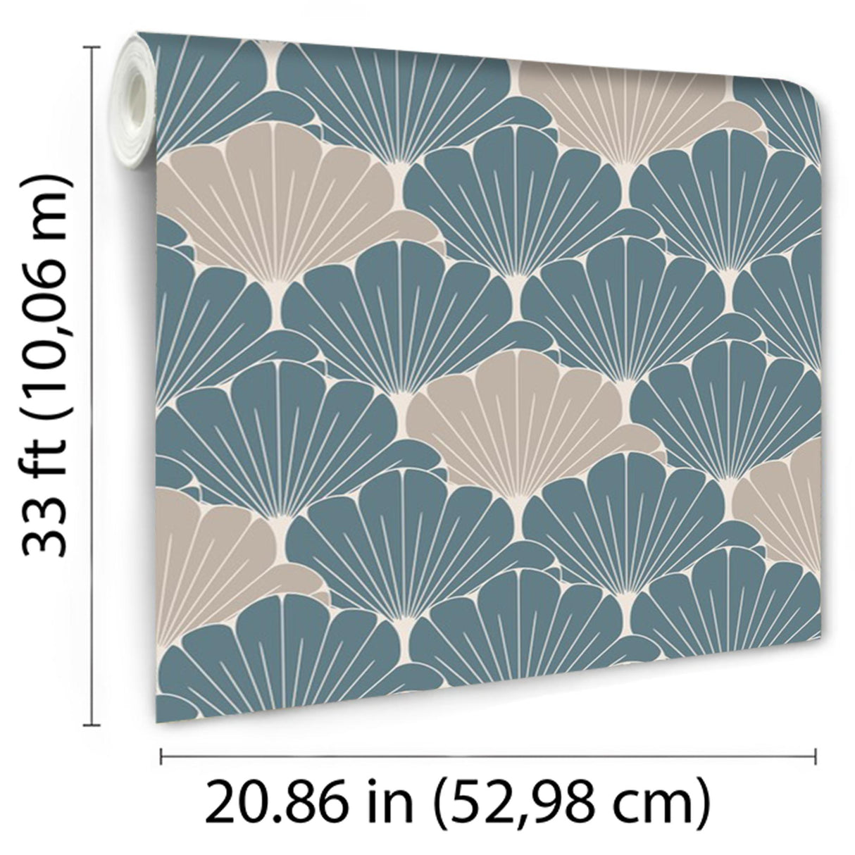 DecoratorsBest Giant Art Deco Gingko Leaf Green Wallpaper