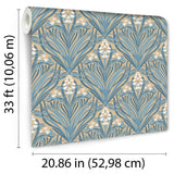 DecoratorsBest Victorian Bloom Green with Ochre Ground Wallpaper