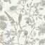 DecoratorsBest Botanical Print Green with Ecru Cream Ground Wallpaper