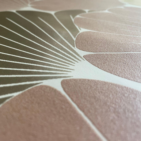 DecoratorsBest Giant Art Deco Gingko Leaf Burnt Orange Ochre Wallpaper