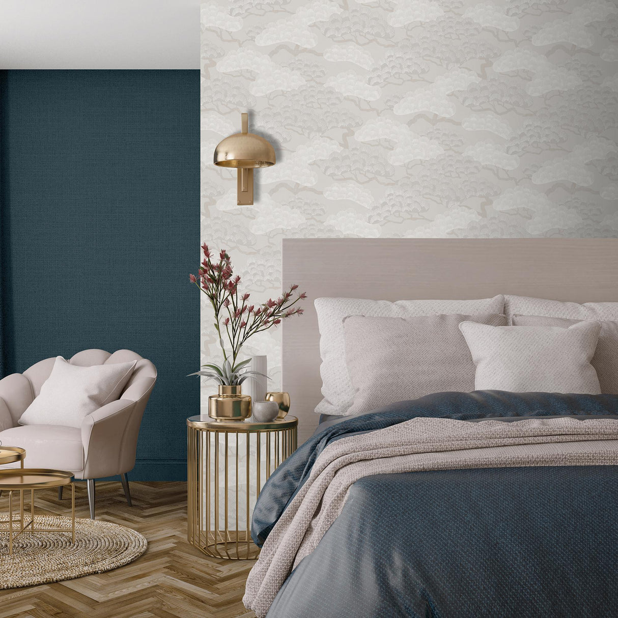 DecoratorsBest Bonsai Grove Beige Wallpaper