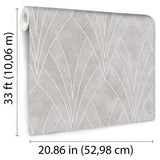 DecoratorsBest Gatsby Glamour Grey Texture Ground Wallpaper