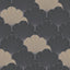 DecoratorsBest Giant Art Deco Gingko Leaf Black Wallpaper