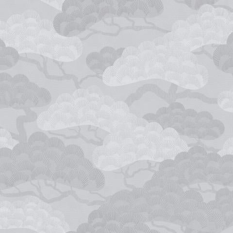 DecoratorsBest Bonsai Grove Light Grey Wallpaper