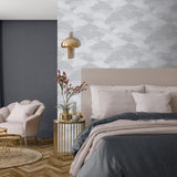 DecoratorsBest Bonsai Grove Light Grey Wallpaper