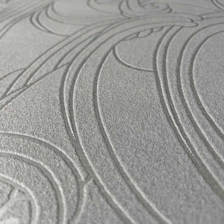 DecoratorsBest Big Wave Grey Wallpaper