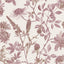 DecoratorsBest Botanical Print Red with Ecru Cream Ground Wallpaper