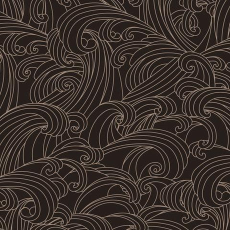 DecoratorsBest Big Wave Black Wallpaper