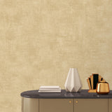 DecoratorsBest Washed Linen Texture Yellow Wallpaper