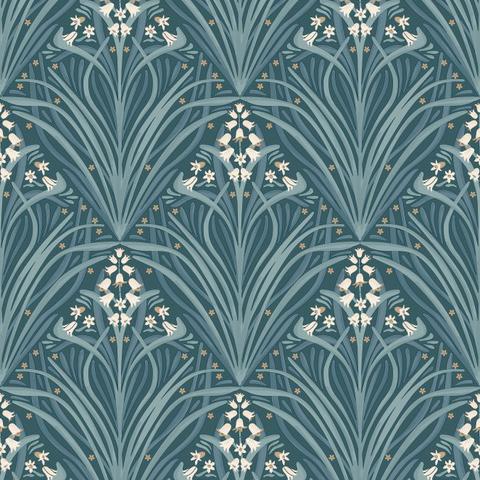 DecoratorsBest Victorian Bloom Dark Green Wallpaper
