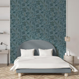 DecoratorsBest Botanical Print Green with Green Ground Wallpaper