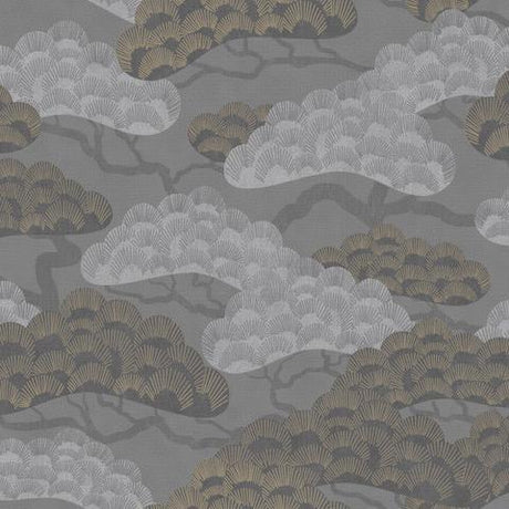DecoratorsBest Bonsai Grove Dark Grey Wallpaper