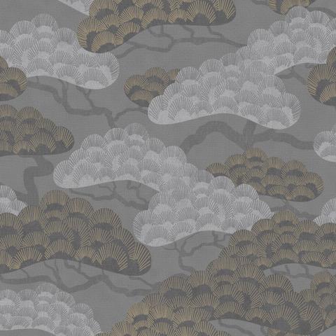 DecoratorsBest Bonsai Grove Dark Grey Wallpaper