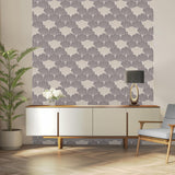 DecoratorsBest Giant Art Deco Gingko Leaf Grey & Cream Wallpaper