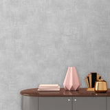 DecoratorsBest Washed Linen Texture Light Grey Wallpaper