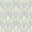 DecoratorsBest Victorian Bloom Light Green with Cream Ground Wallpaper