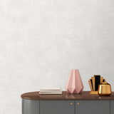 DecoratorsBest Washed Linen Texture Ecru Rustic Cream Wallpaper