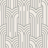 DecoratorsBest Arch Deco White & Silver Wallpaper