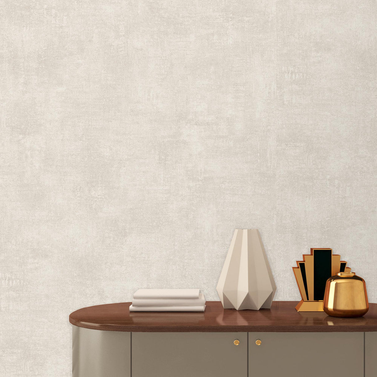 DecoratorsBest Washed Linen Texture Beige Cream Wallpaper