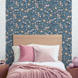 DecoratorsBest Whimsical Meadow Blue Wallpaper