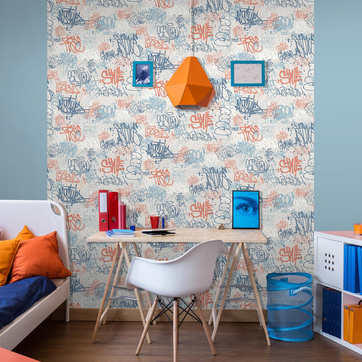 DecoratorsBest Graffiti Blue Wallpaper