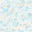 DecoratorsBest Doodle Blue Wallpaper