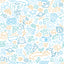 DecoratorsBest Doodle Blue Wallpaper