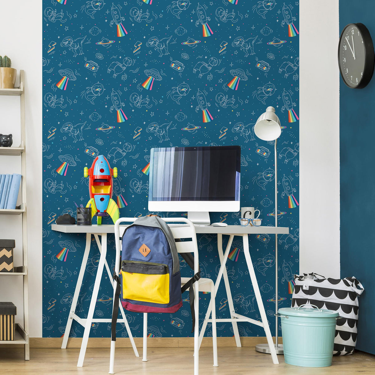 DecoratorsBest Space Adventures Blue Wallpaper