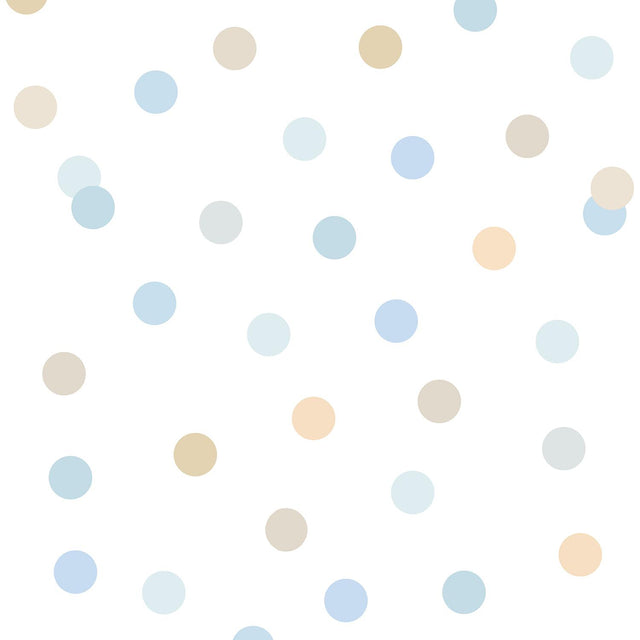 DecoratorsBest Polka Dot Party Blue Wallpaper