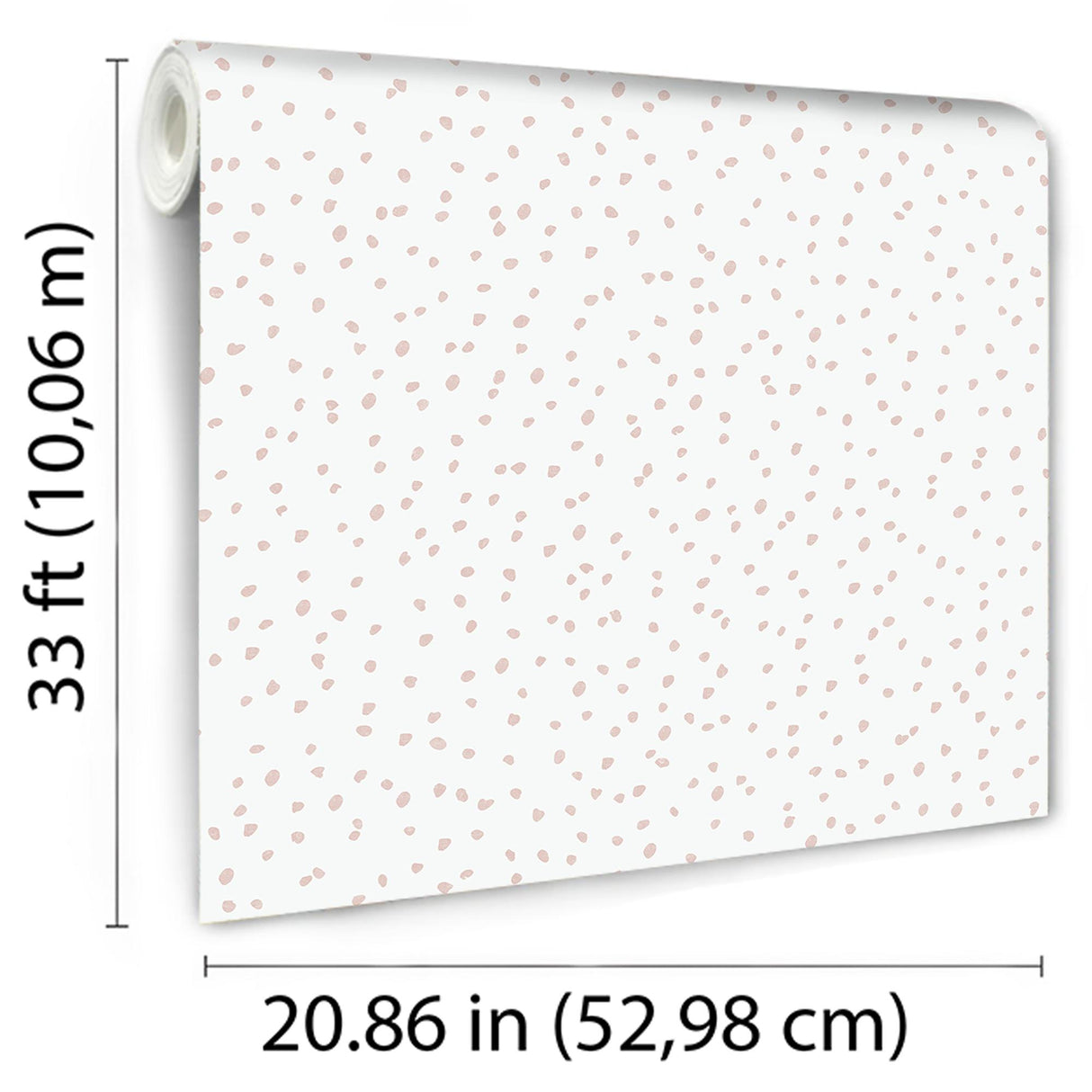DecoratorsBest Hand Drawn Confetti Dots Pink Wallpaper