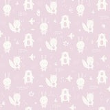 DecoratorsBest Woodland Pals Pink Wallpaper