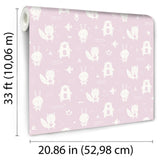 DecoratorsBest Woodland Pals Pink Wallpaper