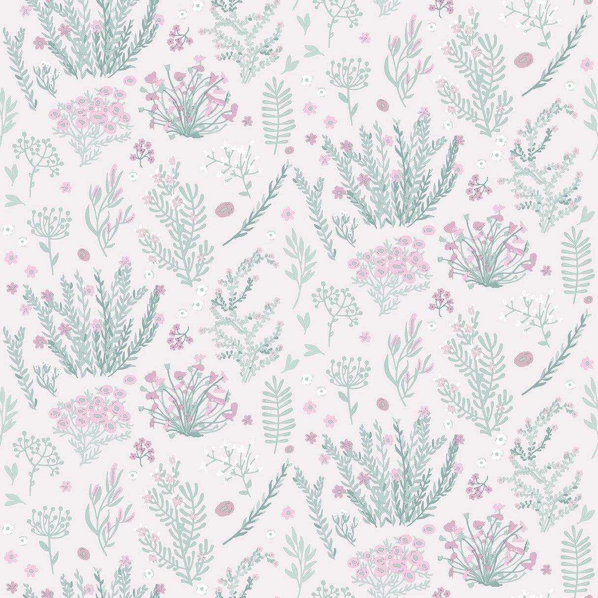 DecoratorsBest Mini Lovely Flowers Pink Wallpaper