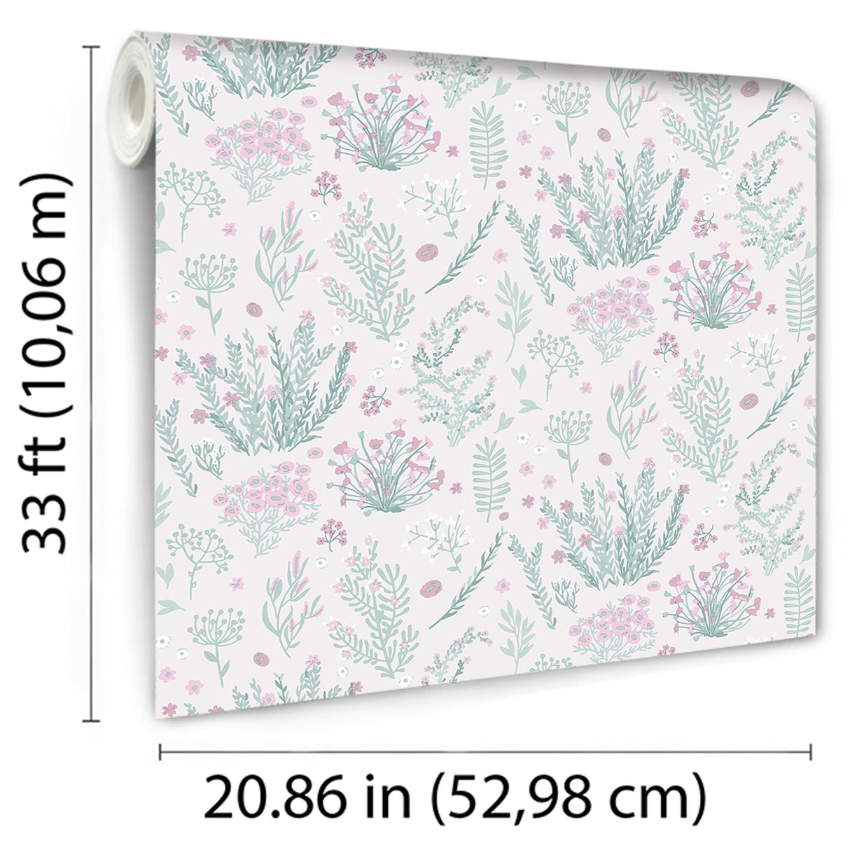 DecoratorsBest Mini Lovely Flowers Pink Wallpaper