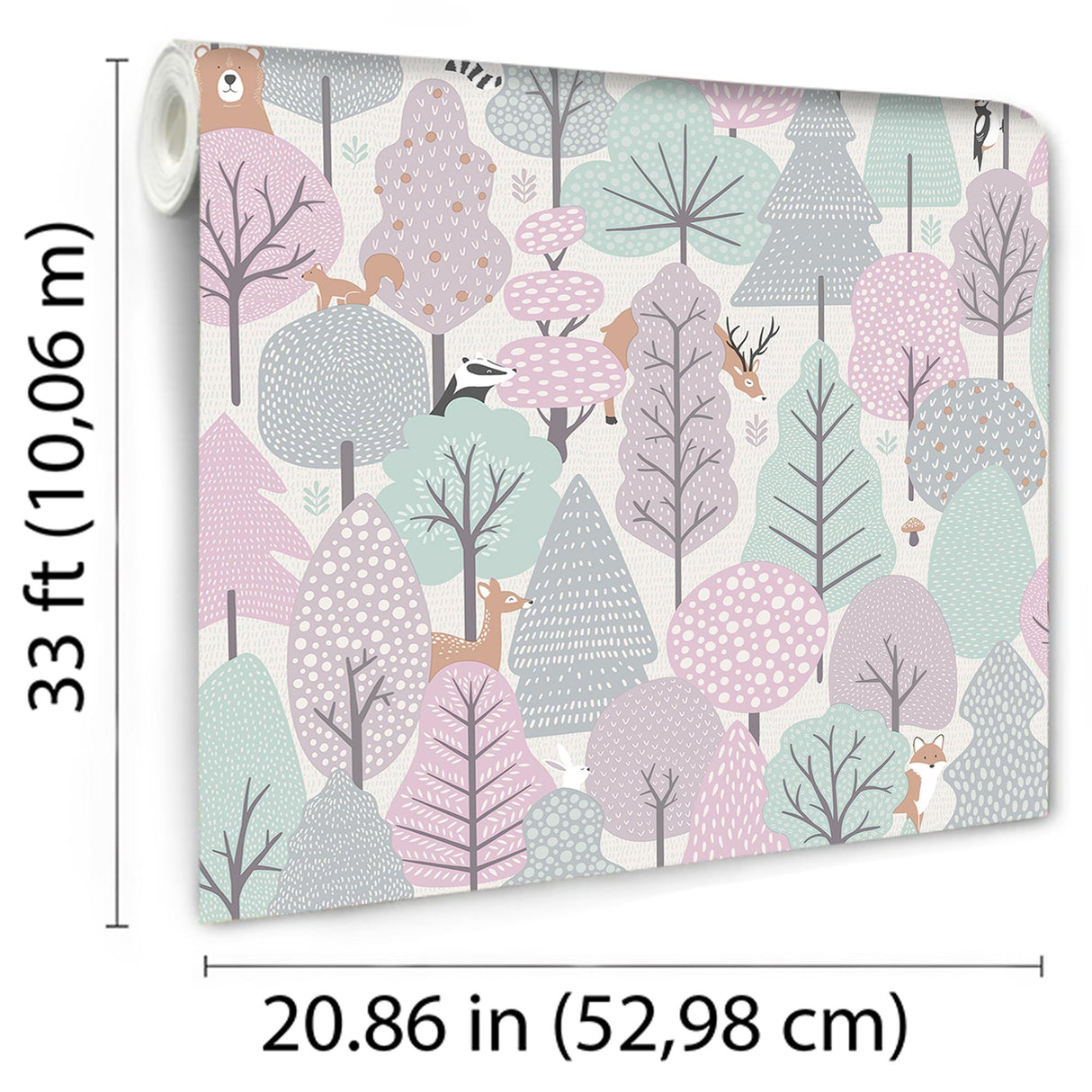 DecoratorsBest Enchanted Forest Pink Wallpaper
