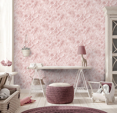 DecoratorsBest Paper Flowers Pink Wallpaper