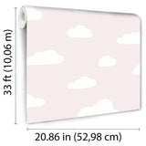 DecoratorsBest Clouds Pink Pastel Wallpaper