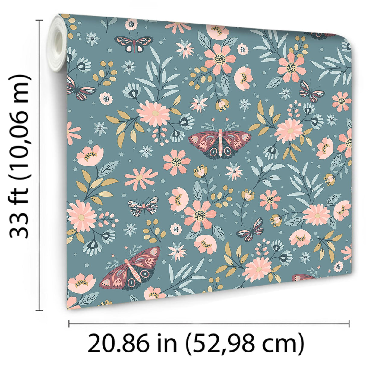 DecoratorsBest Whimsical Meadow Green Wallpaper