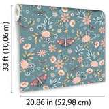 DecoratorsBest Whimsical Meadow Green Wallpaper