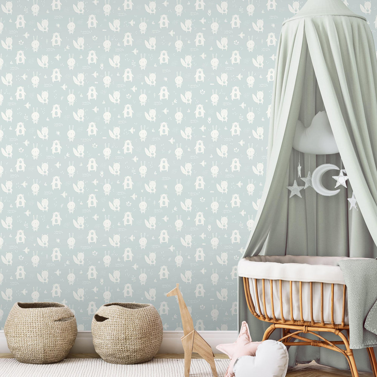 DecoratorsBest Woodland Pals Green Wallpaper