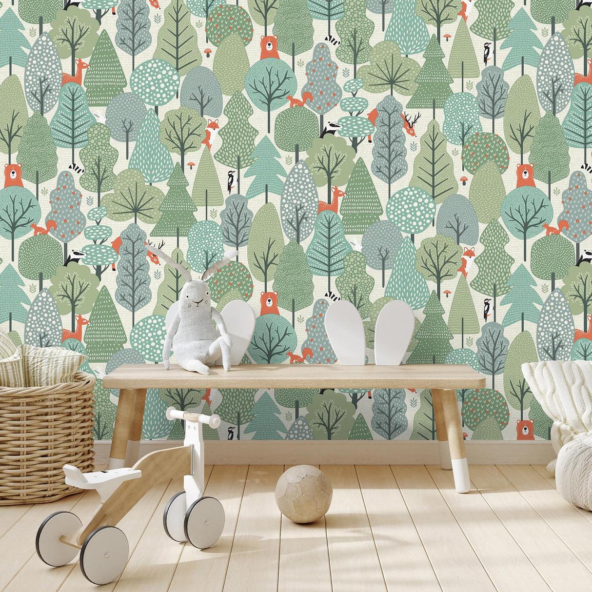 DecoratorsBest Enchanted Forest Green Wallpaper