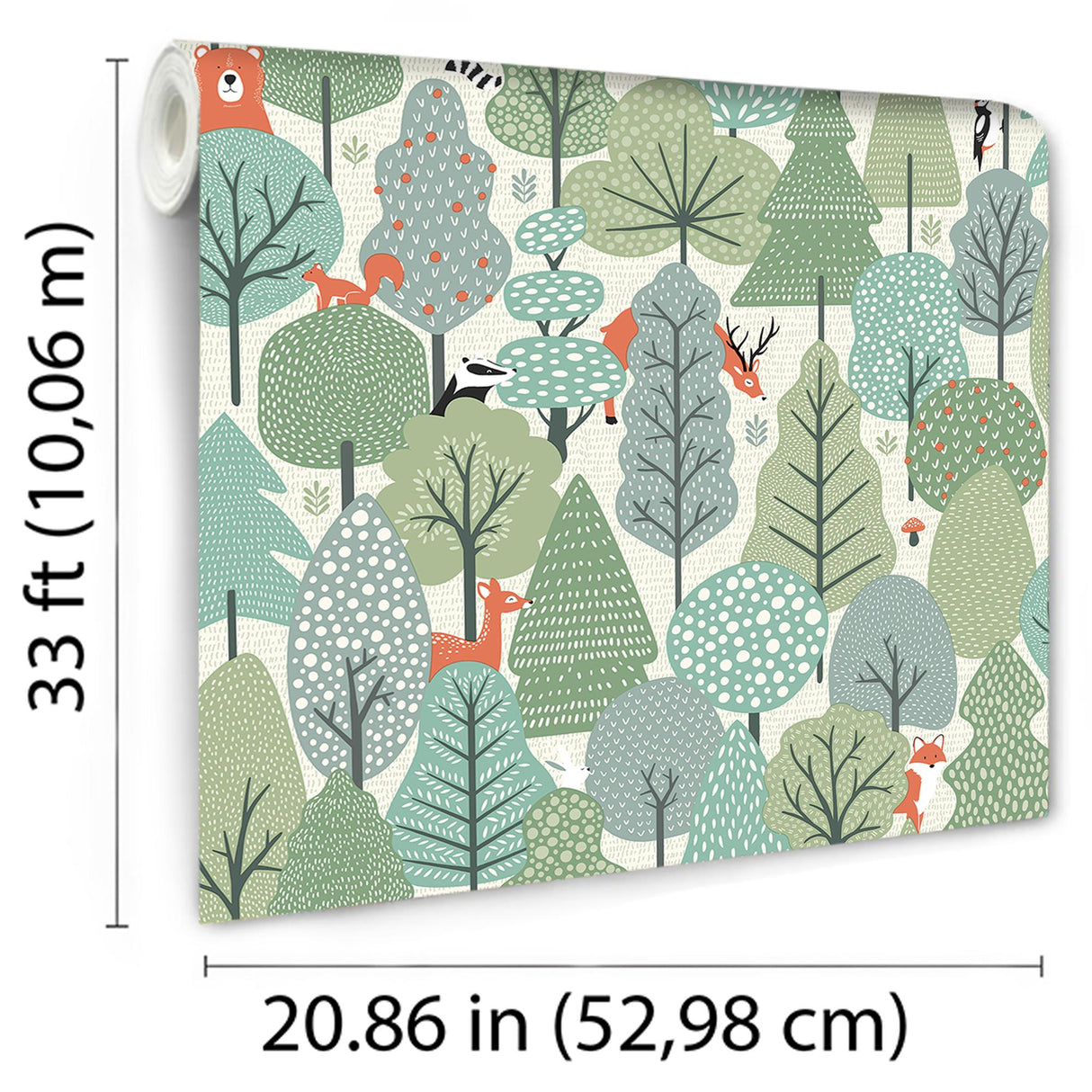 DecoratorsBest Enchanted Forest Green Wallpaper