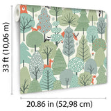 DecoratorsBest Enchanted Forest Green Wallpaper