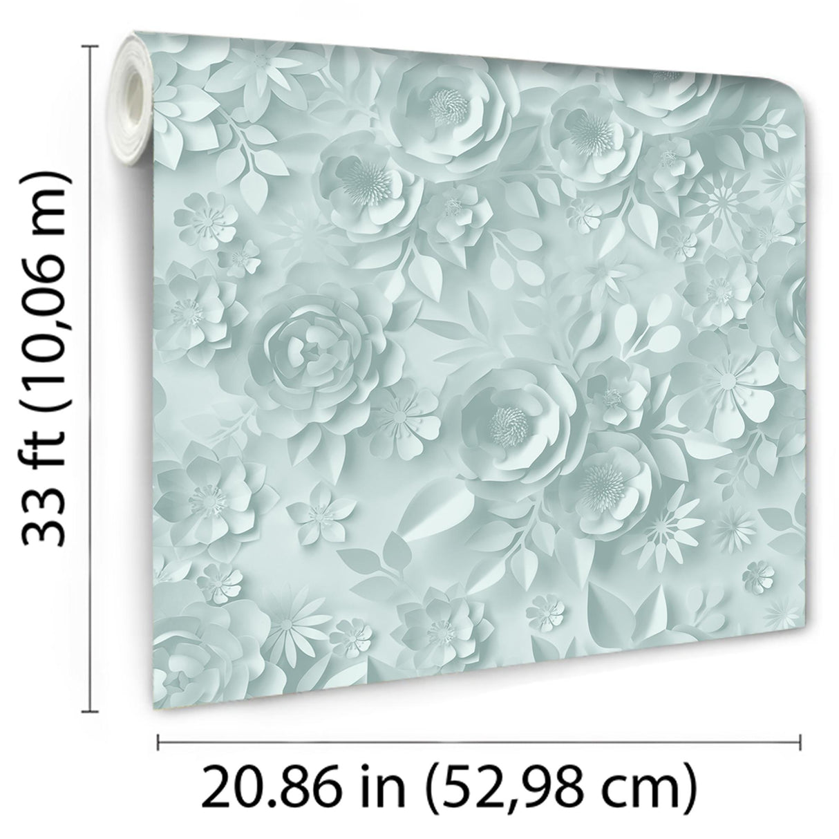 DecoratorsBest Paper Flowers Green Wallpaper
