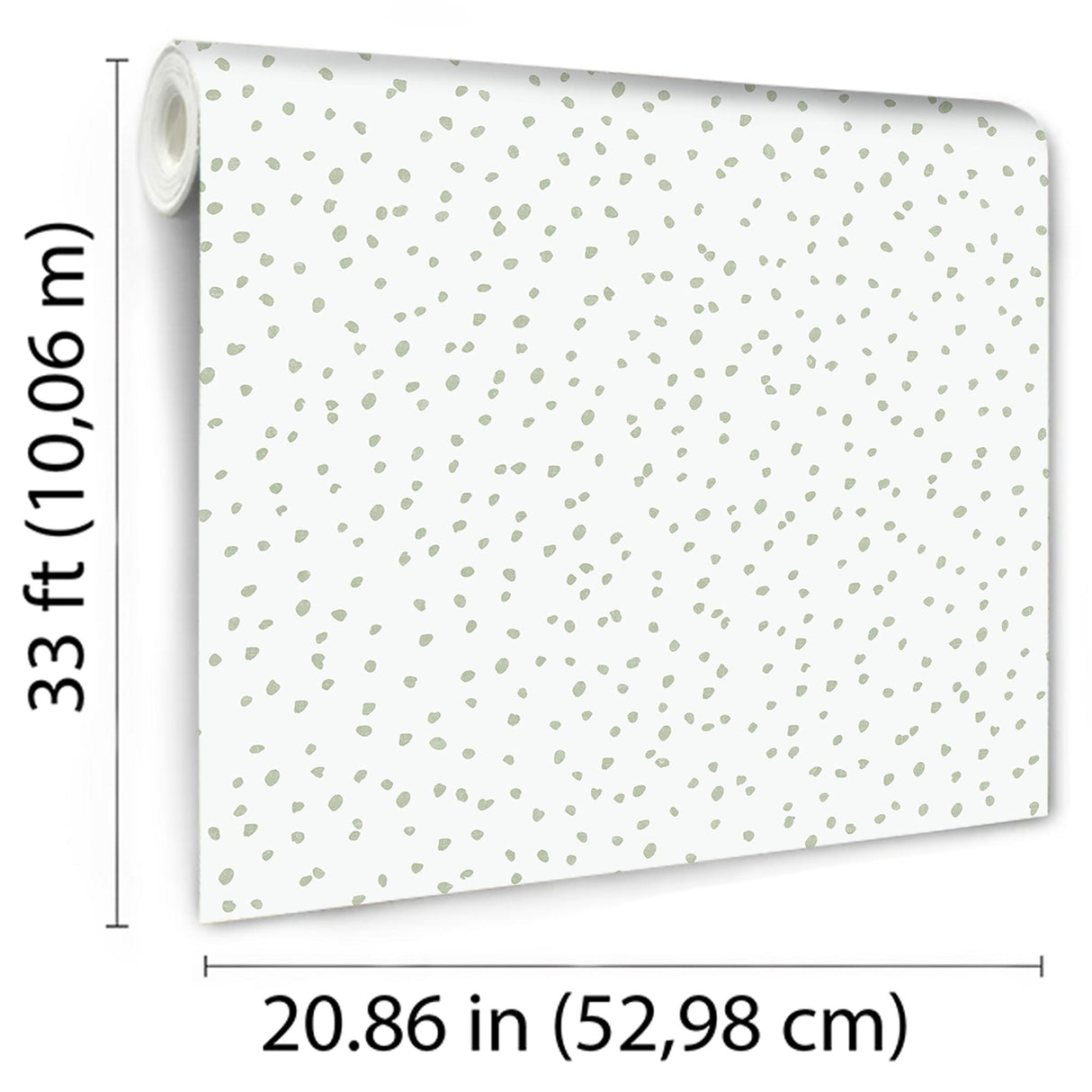 DecoratorsBest Hand Drawn Confetti Dots Green Wallpaper